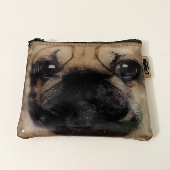 Catseye Pug Dog Face Zipper Pouch - Picture 13 of 13